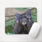 チンパンジーのロープ マウスパッド (マウス)