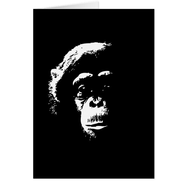 チンパンジーの影 (正面)