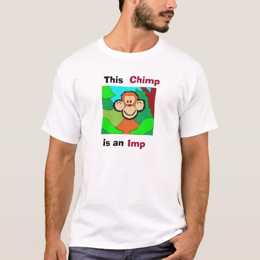 チンパンジーの悪魔 Tシャツ (正面)