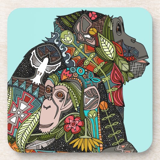 チンパンジーの愛空 コースター (正面)