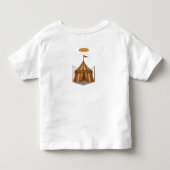 チンパンジーの道化師チェスター トドラーTシャツ (裏面)