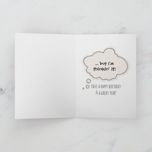 チンパンジーの67歳の誕生日のユーモア カード (内部)