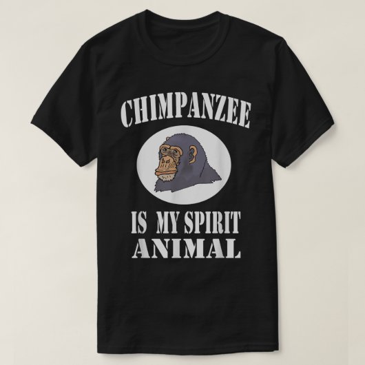 チンパンジーは私の霊性動物だ Tシャツ (デザイン正面)