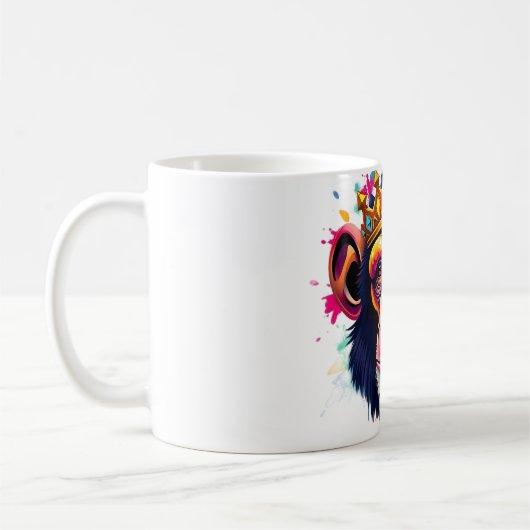 チンパンジーキングクラウンティー コーヒーマグカップ (左)