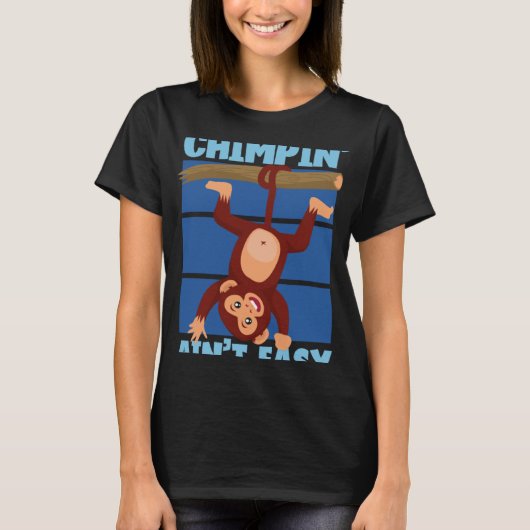 チンパンジーチピンアインT簡単 Tシャツ (正面)