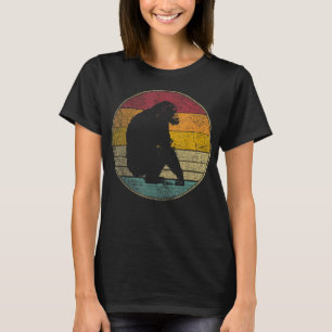 チンパンジーチンプヴィンテージおもしろいレトロスタイル70s 80s tシャツ