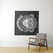 チンパンジーバイクライダー タペストリー (インサイチュ(横))