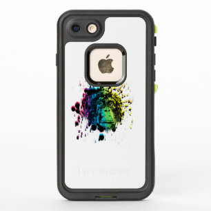 チンパンジーブラックラインスケッチオーバーレインボー