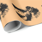 チンパンジーポップ・アートのアート ラッピングペーパー (ロールコーナー)