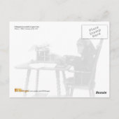 チンパンジー入力 ポストカード (裏面)