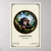 チンパンジー動物学シリーズ ポスター (正面)