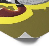 チンパンジー喫煙パイプ ポスター (角)