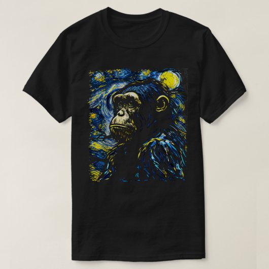 チンパンジー恋人のギフトアート Tシャツ (デザイン正面)