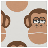 チンパンジー漫画 ファブリック (クローズアップ)