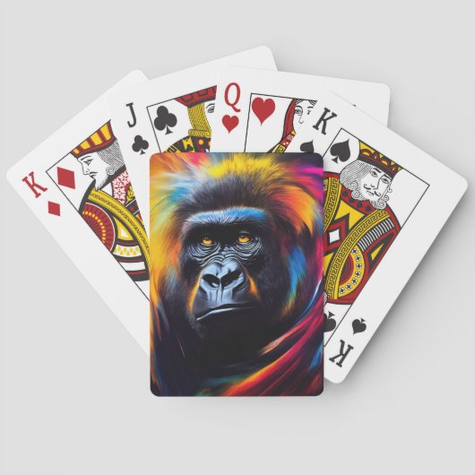 チンパンジー猿動物ディスカバリーアドベンチャー自然 トランプ (裏面)