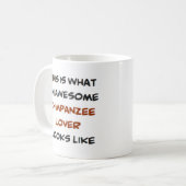 チンパンジー素晴らし恋人 コーヒーマグカップ (正面左)