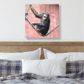 チンパンジー001 キャンバスプリント (インサイチュ (寝室))