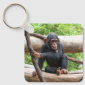 チンパンジー001 キーホルダー (正面)