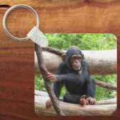 チンパンジー001 キーホルダー (正面)