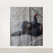 チンパンジー017 タペストリー (正面)