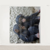 チンパンジー022 タペストリー (正面)