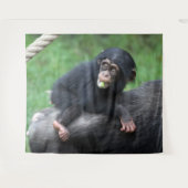 チンパンジー032 タペストリー (正面(横))