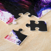 チンパンジー-アニマル·アート·イラストレーション絵画ズ ジグソーパズル (側面)