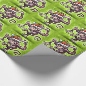 チンパンジー・クリスマス ラッピングペーパー (角)