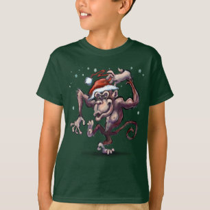 チンパンジー・クリスマス Tシャツ