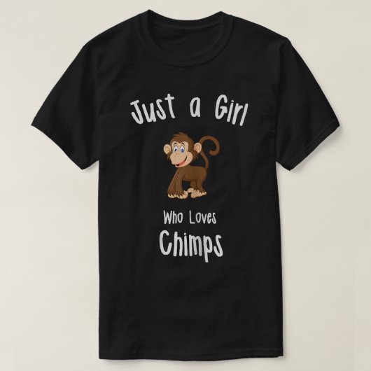 チンパンジー・チンプ Tシャツ (デザイン正面)