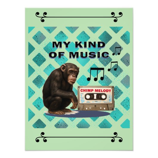 チンパンジー フォトプリント            (正面)