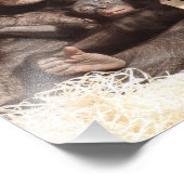 チンパンジー フォトプリント            (角)