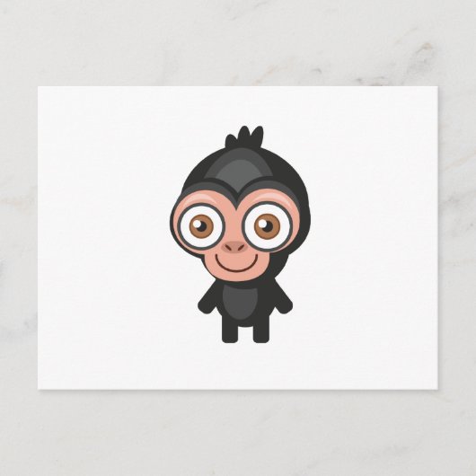 チンパンジー – マイコンサベーション公園 ポストカード (正面)