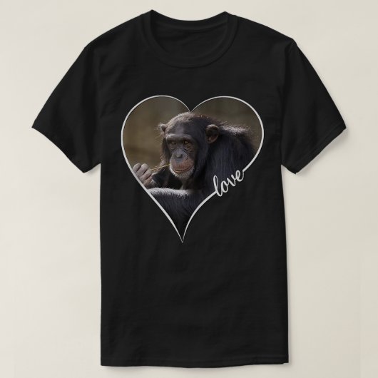チンパンジー・モンキーギフト Tシャツ (デザイン正面)