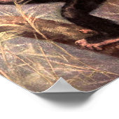 チンパンジー・モンキーバイCE Swan,ヴィンテージ野生動物 ポスター (角)