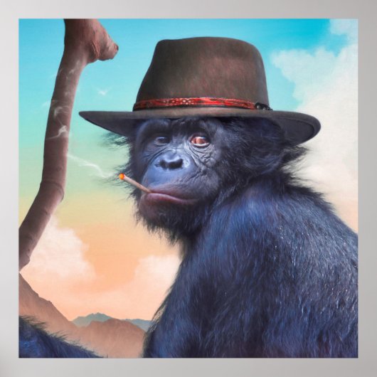 チンパンジー・モンキー・チンピアンナ・ジョーンズ ポスター (正面)