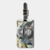 チンパンジー ラゲッジタグ (正面縦)