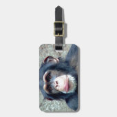 チンパンジー ラゲッジタグ (正面縦)