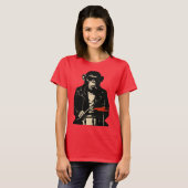 チンパンジー・リベル・ドラマー Tシャツ (正面フル)