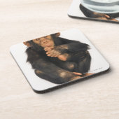 チンパンジー(鍋のtroglodytes)。 若いplayfull コースター (左側)