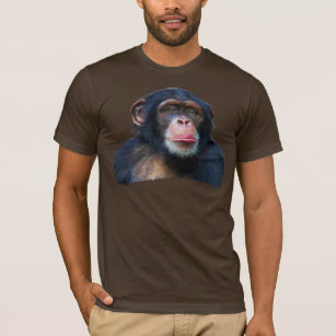 チンパンジーIIの野性生物の芸術のTシャツ Tシャツ