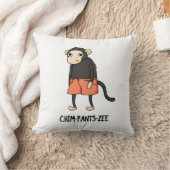 チンパンツジーチンパンジーおもしろいモンキープン クッション (ブランケット)