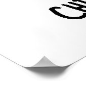 チンパンツジーチンパンジーおもしろいモンキープン ポスター (角)