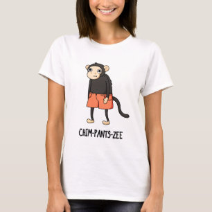 チンパンツジーチンパンジーおもしろいモンキープン Tシャツ
