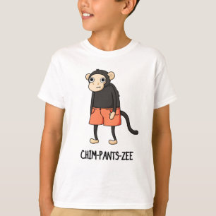 チンパンツジーチンパンジーおもしろいモンキープン Tシャツ
