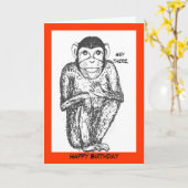 チンプの誕生日カード。 カード (黄色い花)