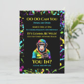 チンプチャット - カラフルなチンパンジーと電話 - 招待状 (スタンド正面)