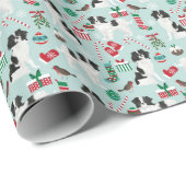 チン日本のクリスマスのラッピング紙 ラッピングペーパー (ロールコーナー)