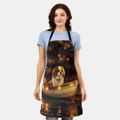 チン日本のクリスマスフェスティバル航海 エプロン (着用した状態)