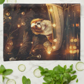 チン日本のクリスマスフェスティバル航海 キッチンタオル (折り畳み)